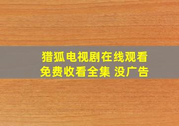 猎狐电视剧在线观看免费收看全集 没广告